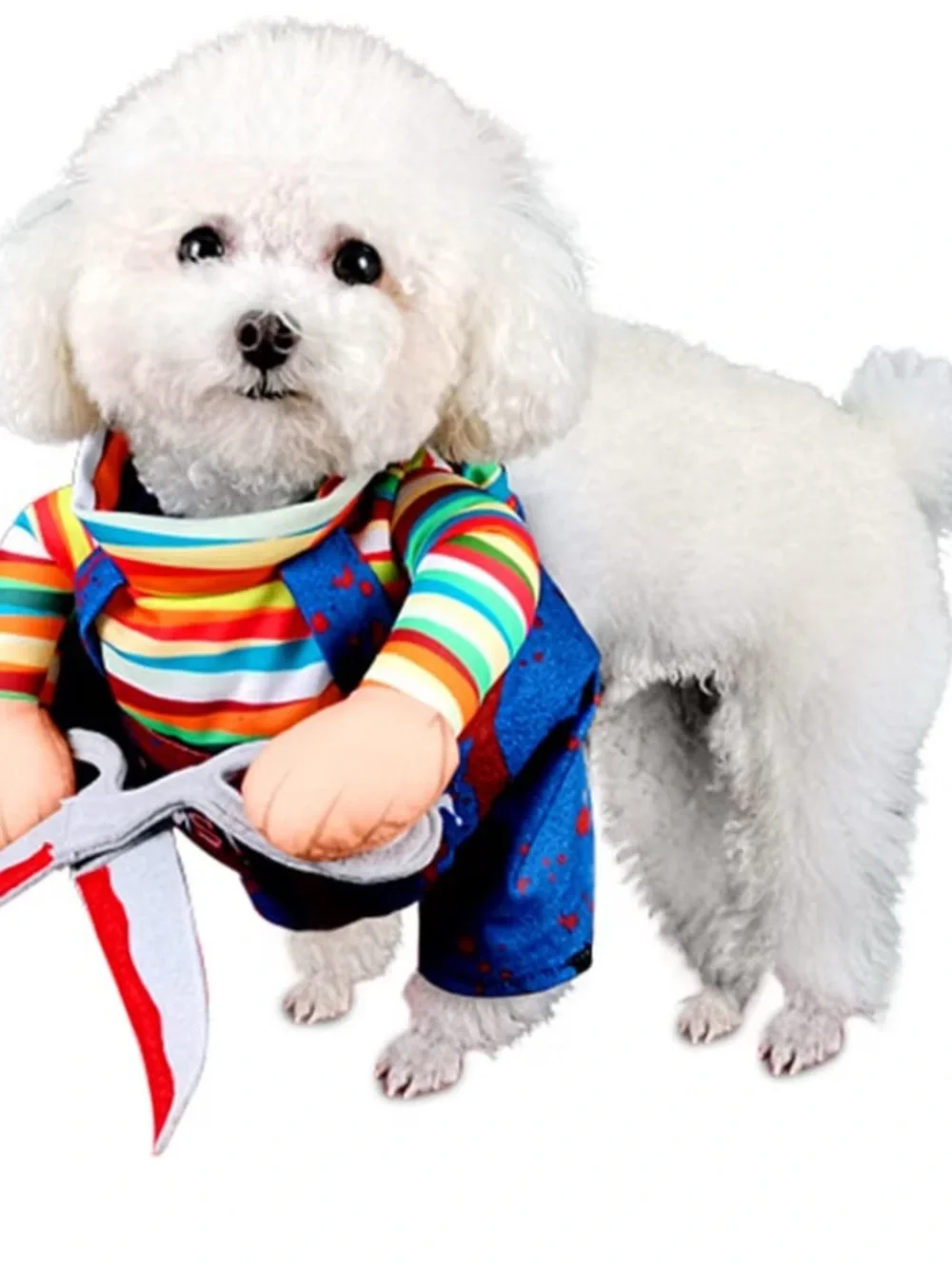 NIB- medium Pet Halloween Costume  Scary scissors, Chucky dog/cat costume